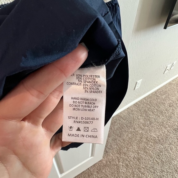 Striped Sleeveless Dress with Navy Skirt - Picture 8 of 8